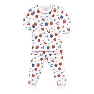 NWOT Noomie Berries and Cherries Pajama Set 18-24 Months